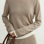 Comfortable wool knitted set - liwisi