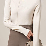 Half turtleneck warm top - liwisi