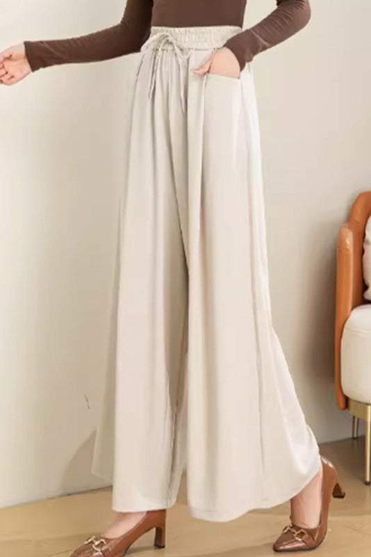 Relaxed Loose Solid Linen Pants - liwisi