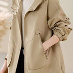 Short padded trench coat - liwisi