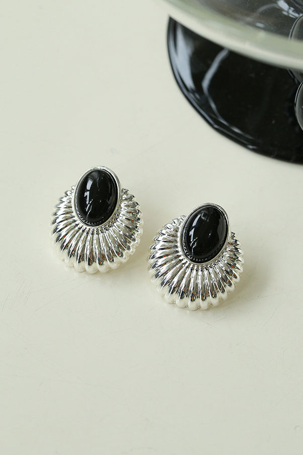 Vintage Black Onyx Earrings - liwisi