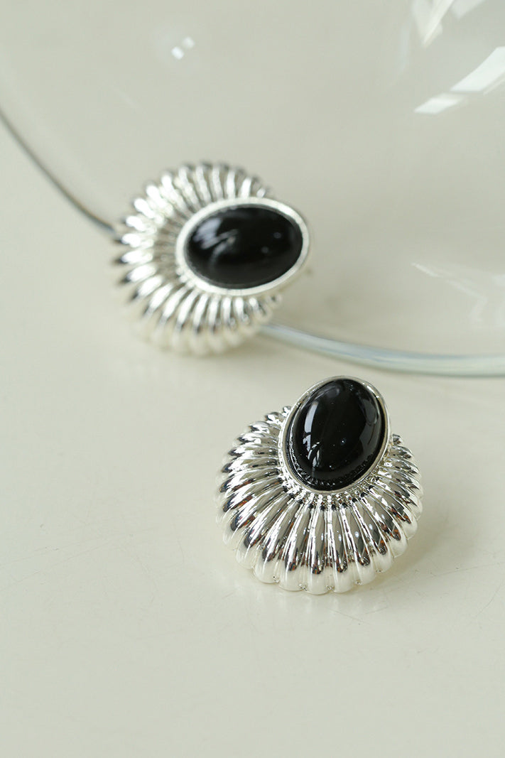 Vintage Black Onyx Earrings - liwisi