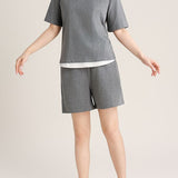 Fashionable Faux Two-Piece Loungewear - liwisi