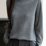 Elegant Temperament Jacquard Knitted Base Layer
