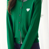 Casual Versatile Color-Block Knitted Cardigan