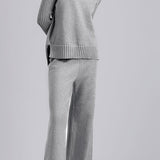 Loose half turtleneck sweater two-piece set - liwisi