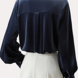 Office Vintage Suede Long-Sleeve Shirt