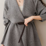 Fashion Casual Notch Lapel Sweater Coat
