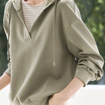 Casual Office Versatile Fake Two-Piece Sweatshirt - liwisi