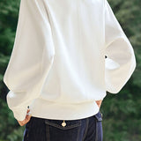 Stand Collar Oversized Sweatshirt