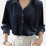 Office Vintage Suede Long-Sleeve Shirt