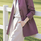 Stylish Minimalist Purple Coat