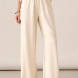 Versatile Minimalist Wide-Leg Straight Pants
