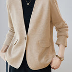 Elegant Loose Knit Jacket - liwisi
