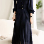 Elegant Temperament Pleated Dress - liwisi