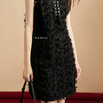 Exquisite and Elegant Tassel Sleeveless Vest Dress - liwisi