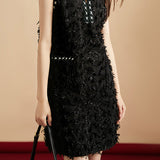 Exquisite and Elegant Tassel Sleeveless Vest Dress - liwisi