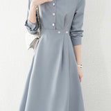 Fashionable Waist-Slimming Shirt Dress - liwisi