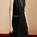 Exquisite and Elegant Tassel Sleeveless Vest Dress - liwisi