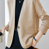 Elegant Loose Knit Jacket - liwisi
