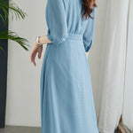 French-Style Three-Quarter Sleeve Elegant Dress - liwisi