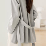 Casual Commuting Simple Loose Long-Sleeve Trench Coat - liwisi
