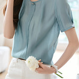 French Fresh Solid Color Shirt