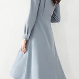 Fashionable Waist-Slimming Shirt Dress - liwisi