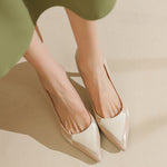 Elegant Office Pointed Color-Block High Heels - liwisi