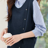 Early Autumn Fashionable Vest Spliced Shirt - liwisi