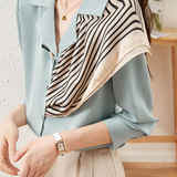 Early Autumn Elegant Office Suit Collar Long-Sleeve Shirt
