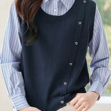 Early Autumn Fashionable Vest Spliced Shirt - liwisi