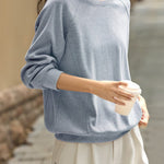 Versatile Casual Round Neck Sweatshirt - liwisi