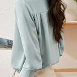 Early Autumn Elegant Office Suit Collar Long-Sleeve Shirt