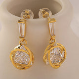 Geometric Pattern Silicon Decor Hook Earrings