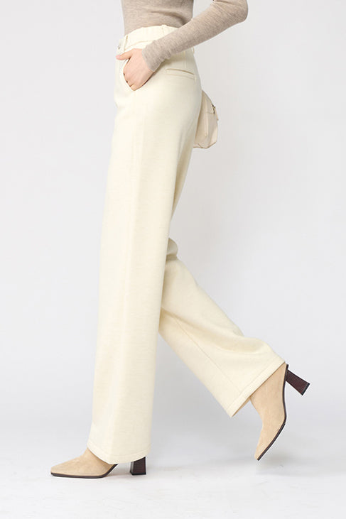 Casual Versatile Solid-Color Straight-Leg Pants - liwisi