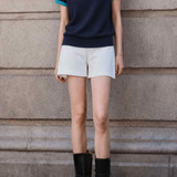 Exquisite Commuter Floral Embroidery Hollow-Out Knit T-Shirt