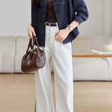 Casual Commuter Lapel Long Sleeve Denim Shirt