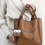 Simple Office Spliced Large-Capacity Tote Bag - liwisi