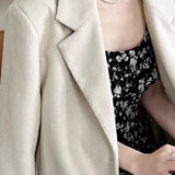 Vintage Corduroy Metal Button Blazer