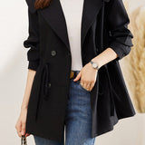 Classic Solid-color Trench Coat