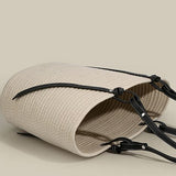 Large-capacity knitted wool tote bag