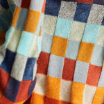 Turtle Neck Check Knit Top - liwisi