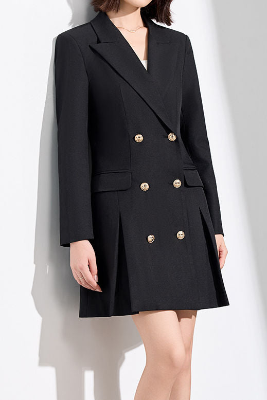 Casual Slim-Fit Blazer Dress - liwisi