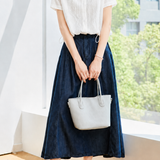 Casual Commuter 3D Bubble Crinkle Textured Drawstring Blouse