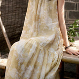 Casual Vacation Printed Sleeveless Dress