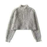 ハイネックエコファーショートブルゾン　4色入 - liwisi