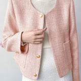 Minimalist Elegant Commuter Tweed Jacket