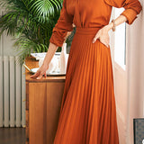 Office Work Polo-Collar Dress