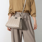 Diamond Pattern Feminine Kelly Bag - 4 Colors Available